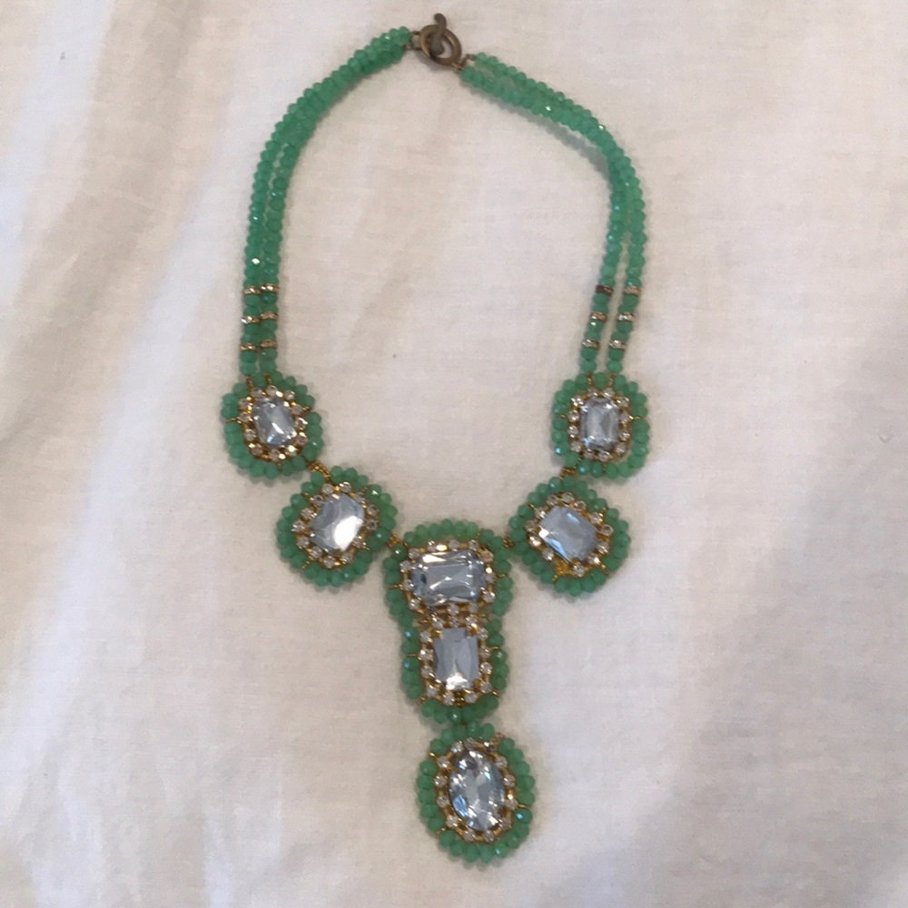 Studded statement necklace